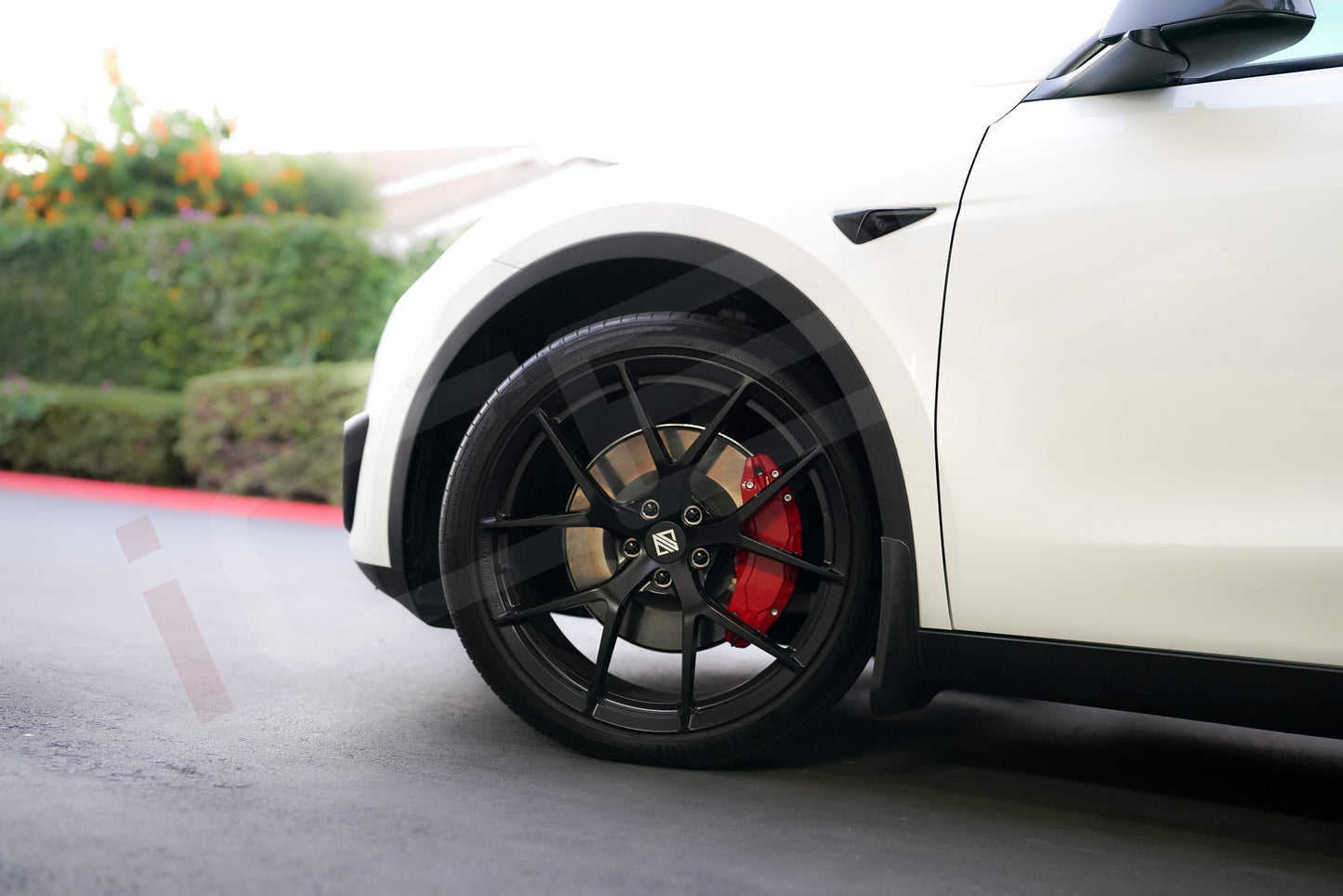 Tesla Model Y Brake Caliper Covers Aluminum Front & Rear RED 19-24 (4PCS)