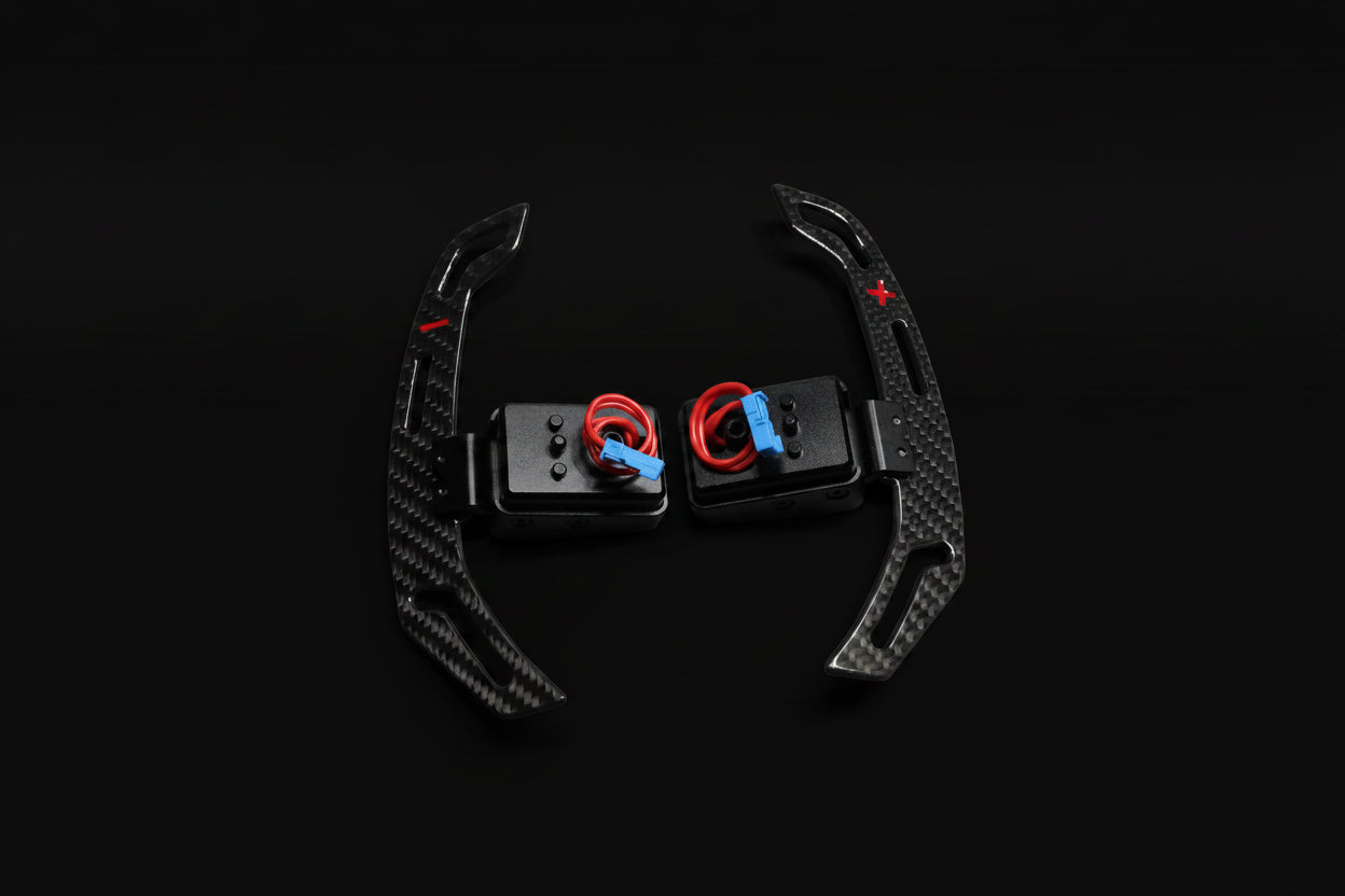 CARBONE's BMW Magnetic Carbon Fiber Paddle Shifters G/F Series V2 for M3 M4 M5 F30 F80 F82 G20 G30 G80 G82 F90