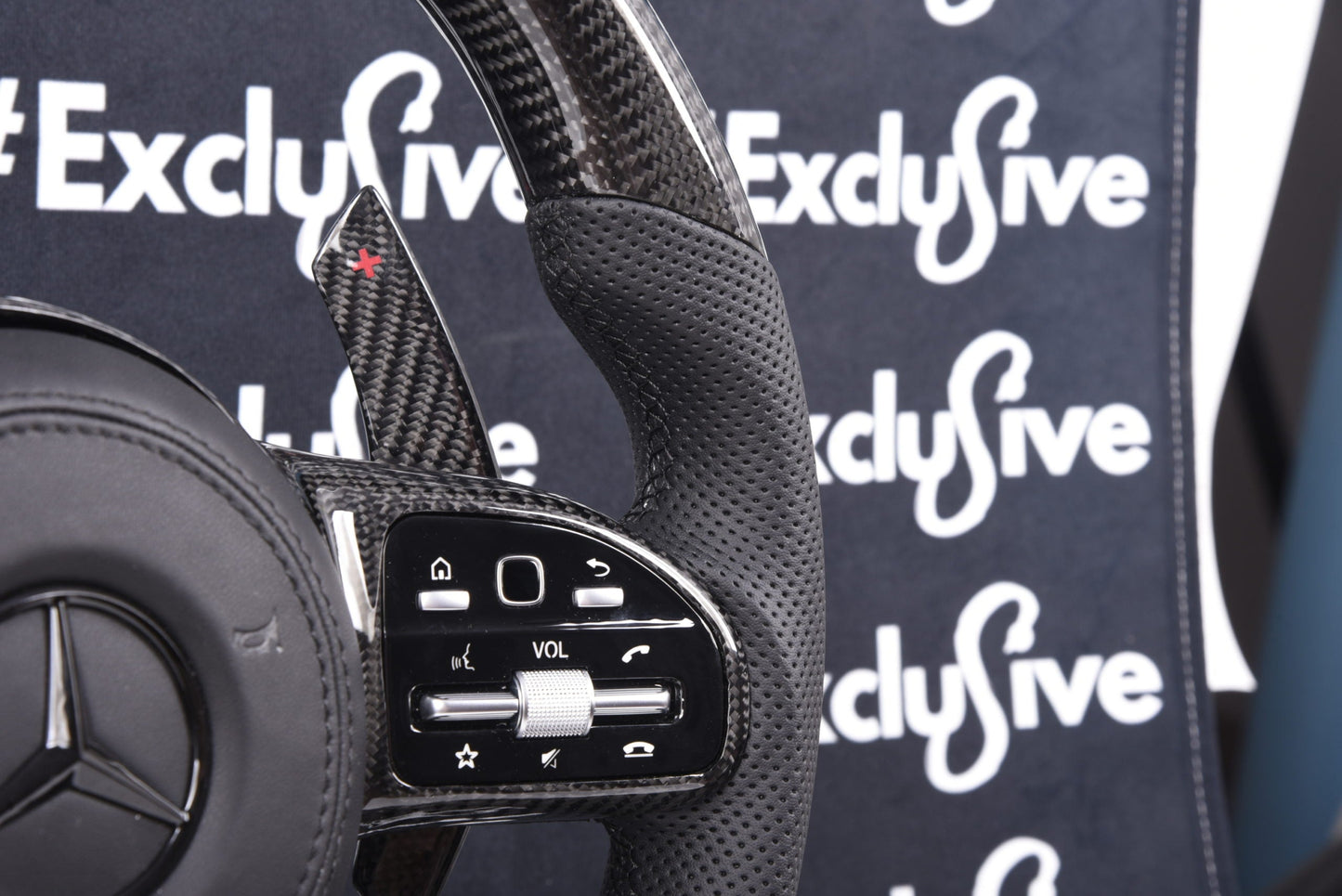 [Upgrade Conversion] Mercedes Benz 2018+ AMG Model Custom Steering Wheel by Exclusive Steering