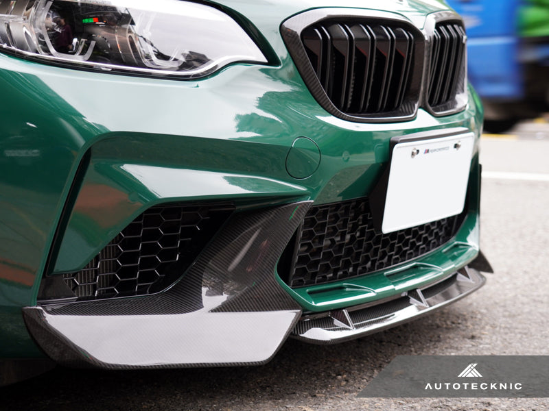 AutoTecknic Dry Carbon Fiber Center Front Lip - BMW F87 M2 Competition