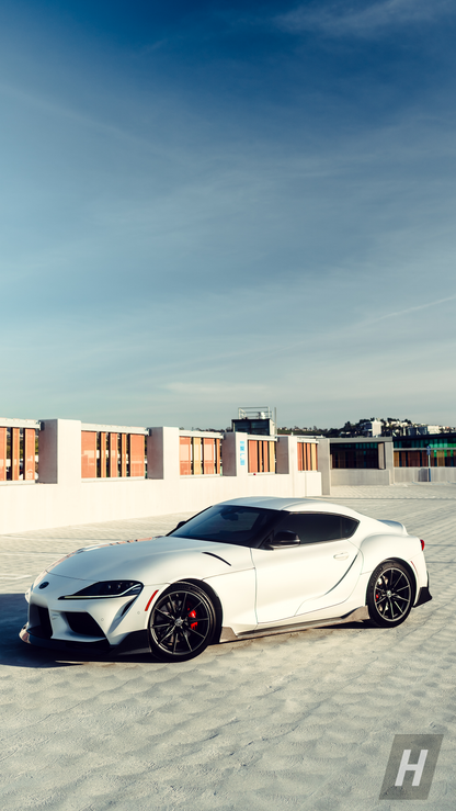 AG Style Carbon Fiber Side Skirt Extensions - A90 Supra