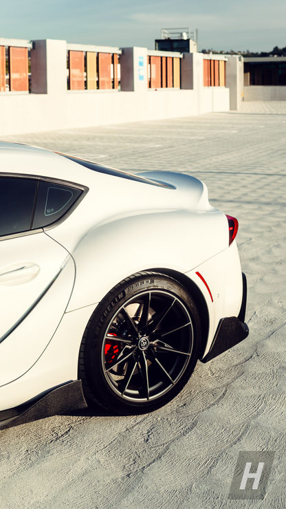 AG Style Carbon Fiber Side Skirt Extensions - A90 Supra