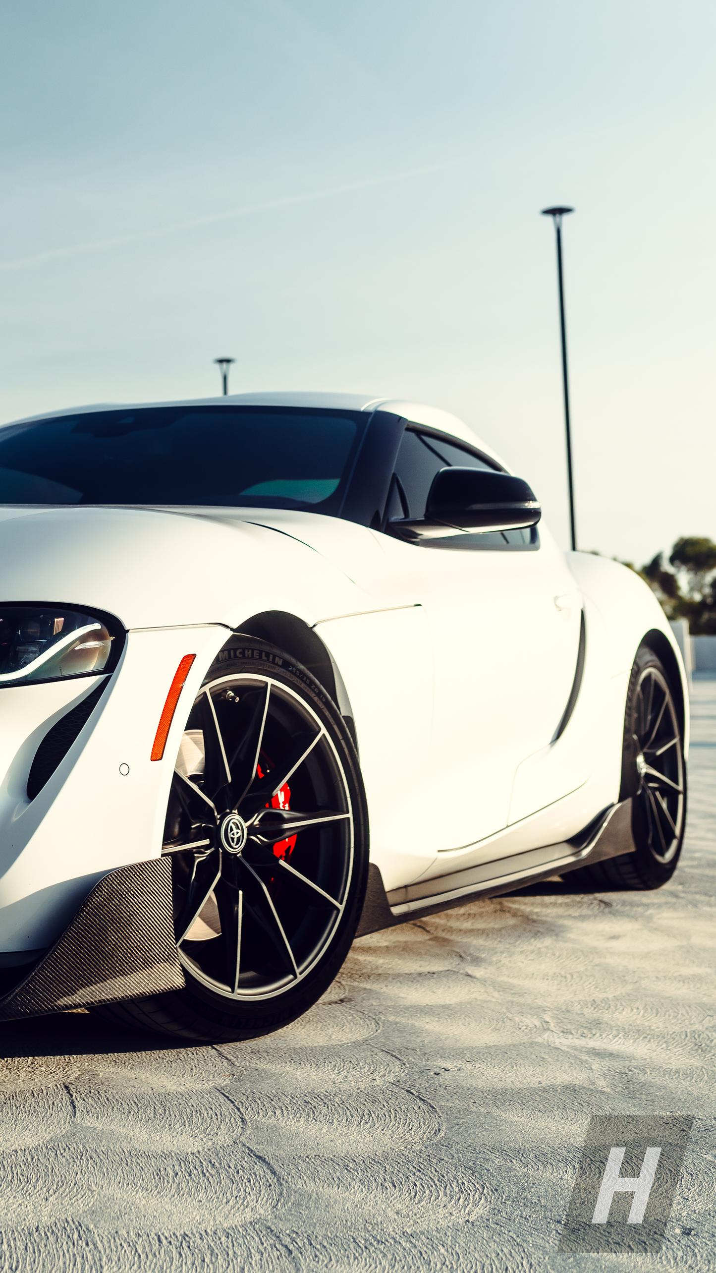 AG Style Carbon Fiber Side Skirt Extensions - A90 Supra