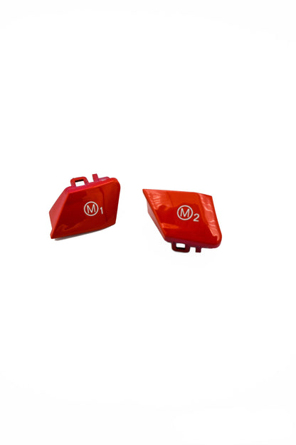 Bright Red M1/M2 Button Set - BMW M F-Chassis Vehicles