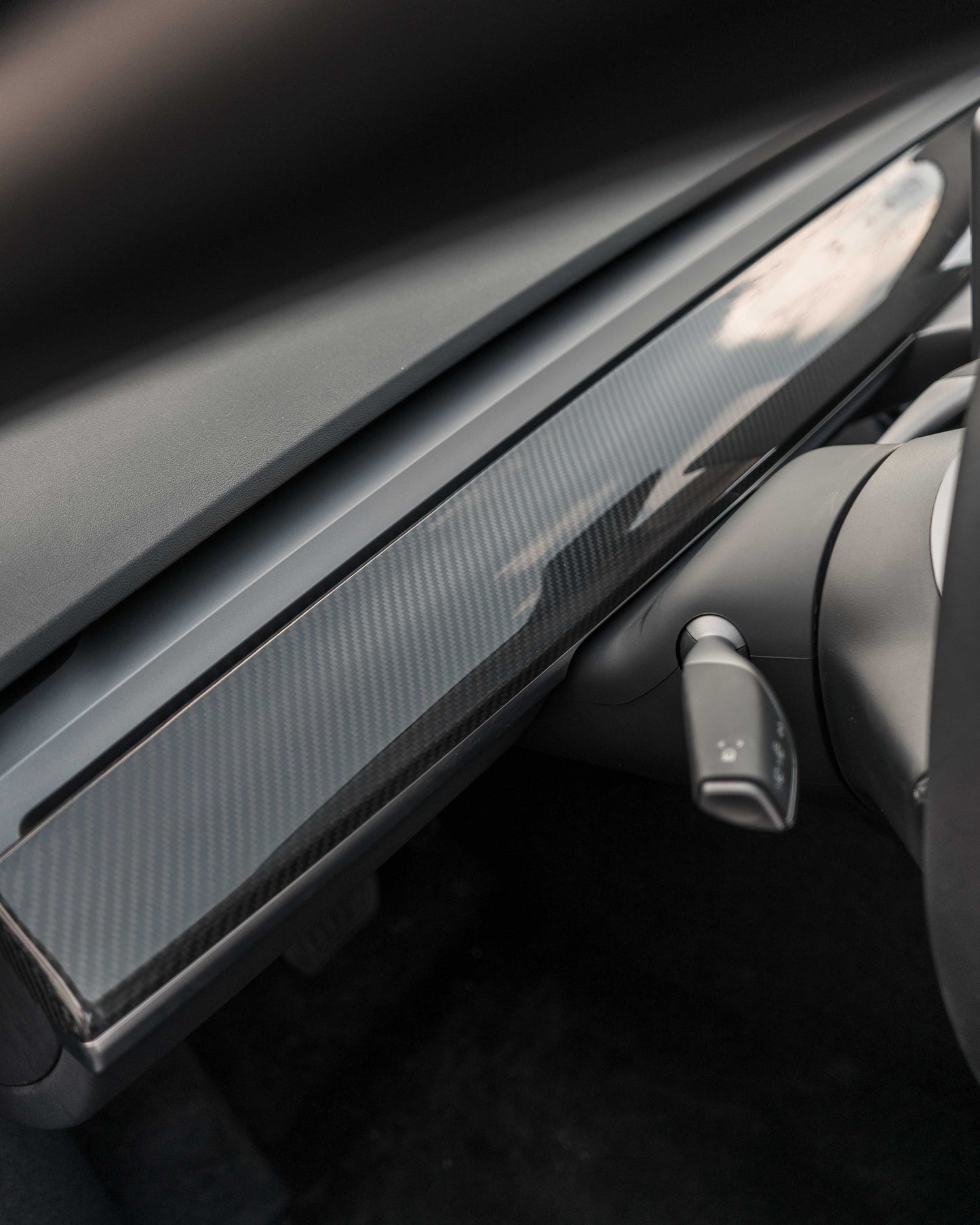 TESLA MODEL 3 & Y REAL CARBON FIBER MATTE OR GLOSS DASHBOARD COVER