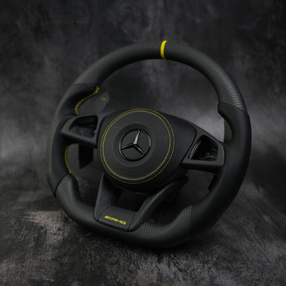2015-2018 Mercedes Benz AMG | Retrofit for older/ non-AMG Models Available Custom Steering Wheel by Exclusive Steering