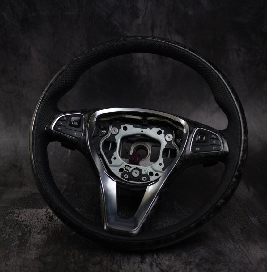 2015-2019 Mercedes Benz C/ CLA/ CLS/ E / GLA/ GLC/ GLE Class Non-AMG  | W205 W213 X156 W166 W218 Custom Steering Wheel by Exclusive Steering