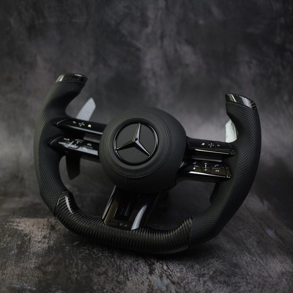 [Upgrade Conversion] Mercedes Benz 2020+ AMG Models Custom Steering Wheel by Exclusive Steering