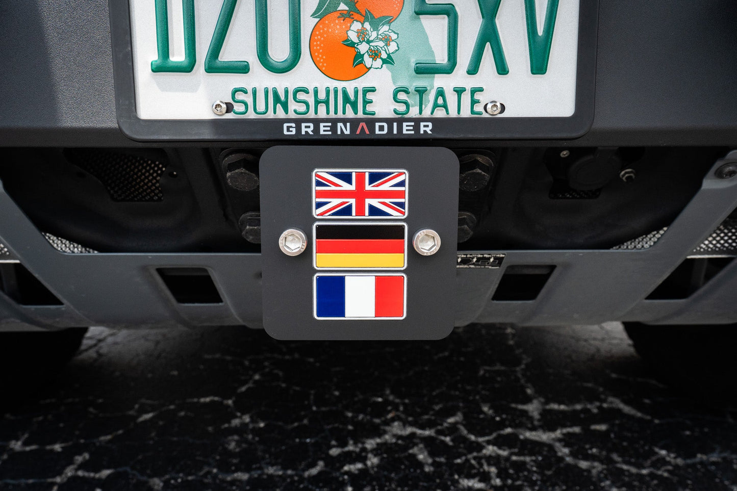Rear Hitch Cover with Red Lambda - 2024+ Grenadier
