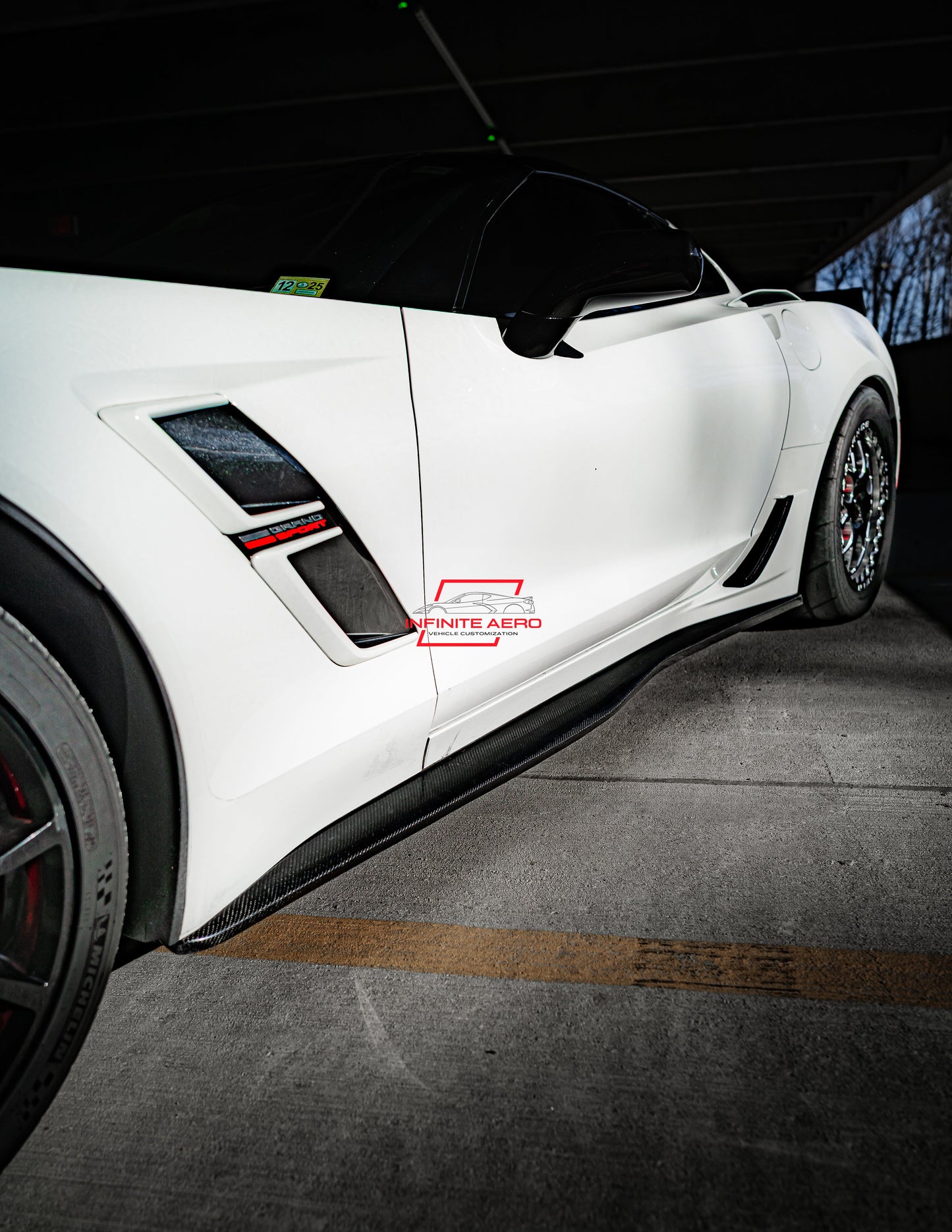 CORVETTE 14-19 Z06 CARBON FIBER SIDE SKIRTS FOR STINGRAY/Z51/GS/Z06