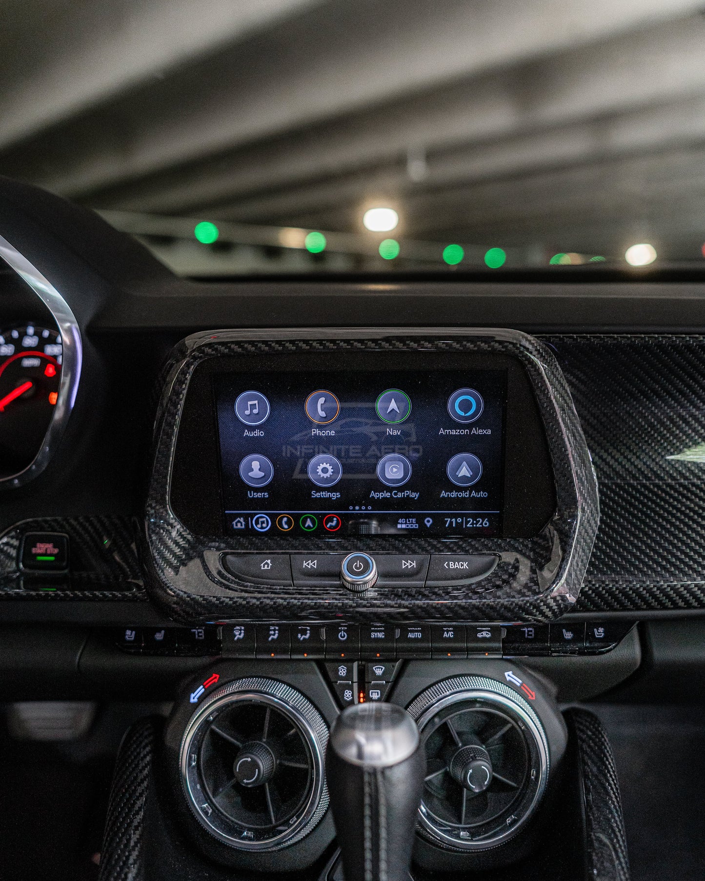 CAMARO 16-24 CARBON FIBER INFOTAINMENT SCREEN COVER