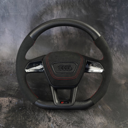 2020-2025 Audi A6, S6, RS6, A7, S7, RS7 & C8 Custom Steering Wheel by Exclusive Steering