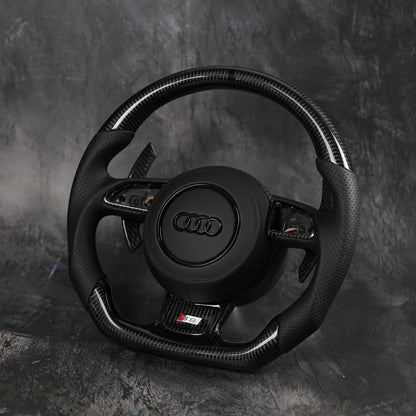 2012-2018 Audi A3 / A4 / A5 / A6 / A7 / A8 / S3 / S4 / S5 / S6 / S7 / S8 / RS7 Custom Steering Wheel by Exclusive Steering