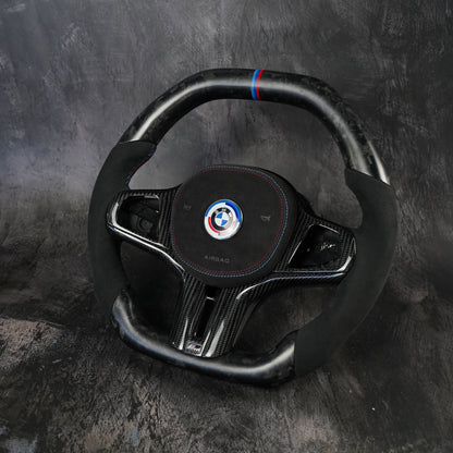 2016+ BMW 1 2 3 4 5 7 8 X3 X4 X5 X6 X7 Z4 M Sport  | F40 F44 G01 G02 G05 G06 G07 G11 G12 G15 G16 G20 G21 G22 G23 G29 G30 G32 G33  Custom Steering Wheel by Exclusive Steering