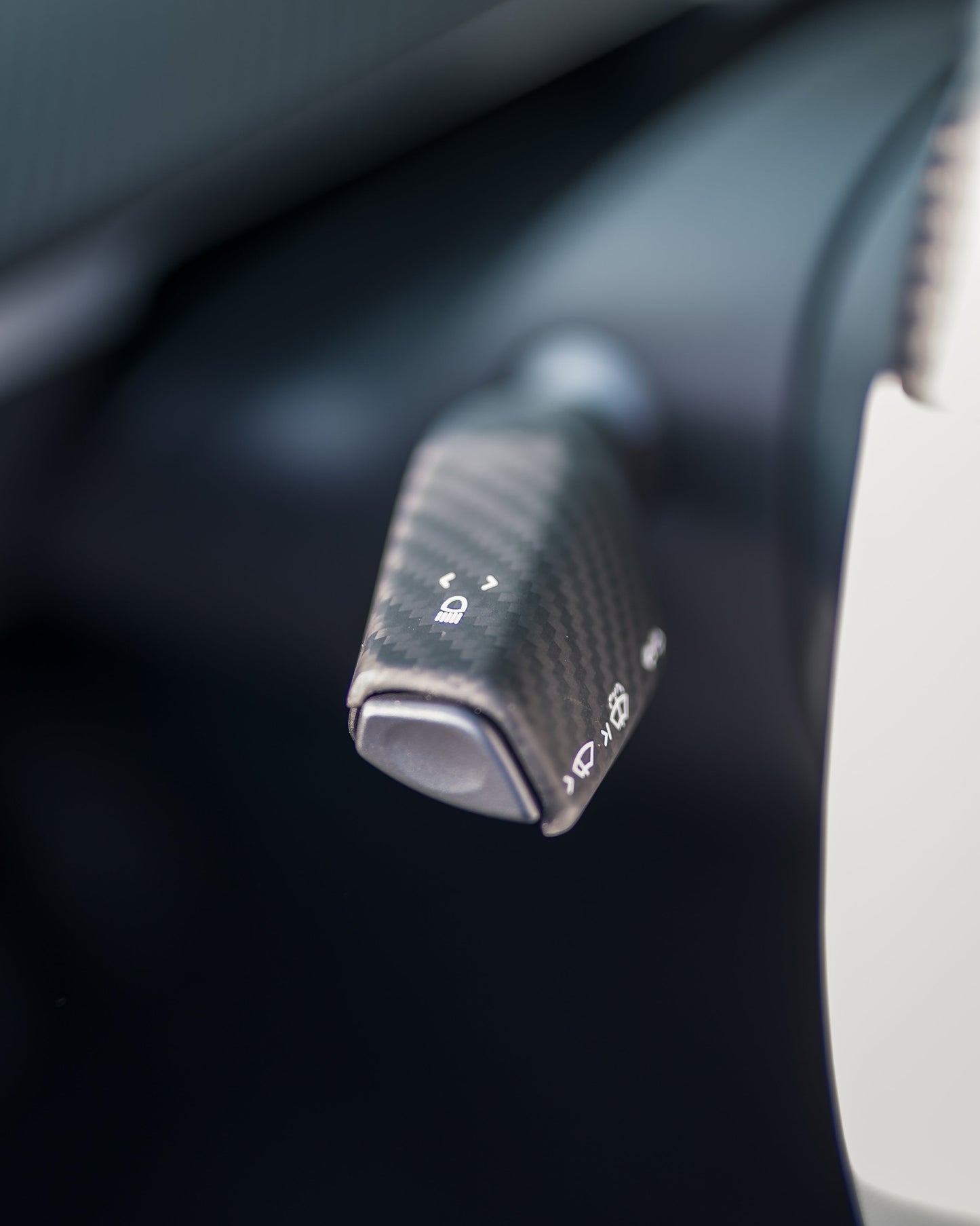 TESLA MODEL 3 & Y REAL CARBON FIBER MATTE OR GLOSS STALK COVERS