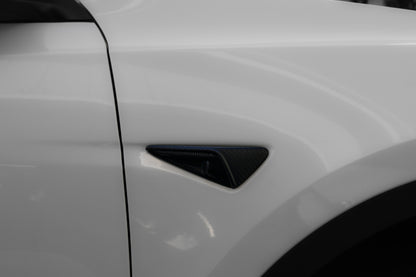 TESLA MODEL 3 HIGHLAND / Y JUNIPER HW4.0 REAL CARBON FIBER SIDE CAMERA / TURN SIGNAL COVERS IN MATTE & GLOSS