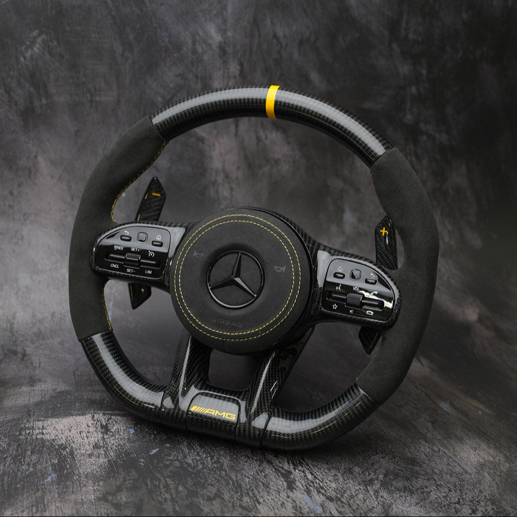 [Upgrade Conversion] Mercedes Benz 2018+ AMG Model Custom Steering Wheel by Exclusive Steering