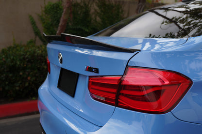 F80 F30 BMW PSM Style High Kick Genuine Dry Carbon Fiber Trunk Spoiler fits BMW F series M3 335i 340i