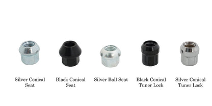 CONVERSION STUD 14x1.25-14x1.5 78mm Black Bullet Nose Stud Kit