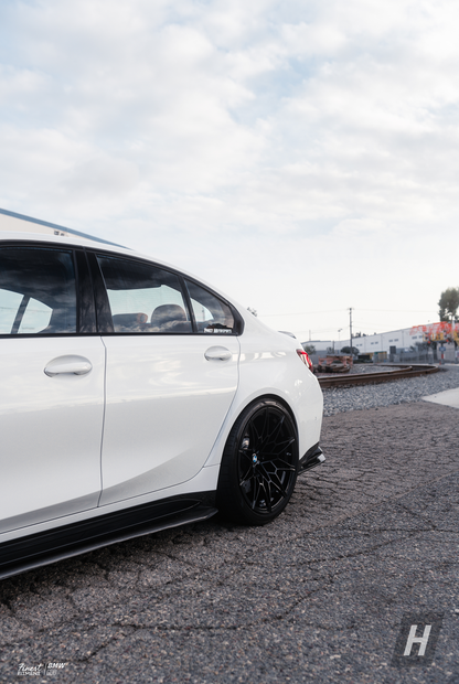 R1 Style Carbon Fiber Side Skirt Extensions - G80 M3