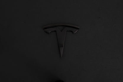 TESLA Metal Gloss and Matte OEM Emblems Logo for Model 3 & Model Y Hood + Trunk in Gold, Red, Gloss and Matte Black