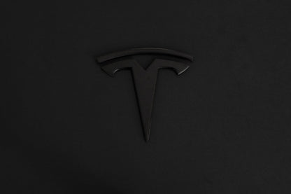 TESLA Metal Gloss and Matte OEM Emblems Logo for Model 3 & Model Y Hood + Trunk in Gold, Red, Gloss and Matte Black