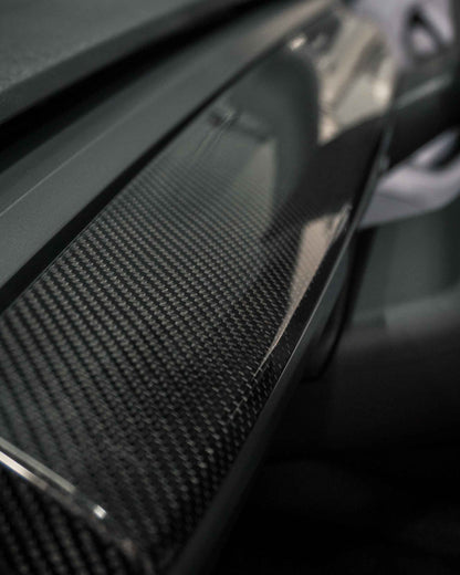 TESLA MODEL 3 & Y REAL CARBON FIBER MATTE OR GLOSS DASHBOARD COVER