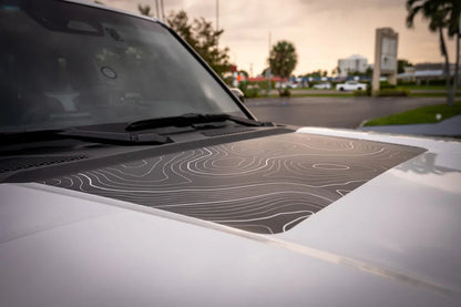 Topographic Hood Overlay (Printed Series) - 2024+ Land Cruiser