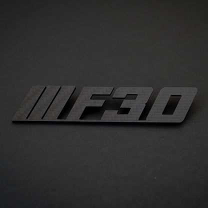 BMW Carbon Fiber F30 Emblem Gloss & Matte