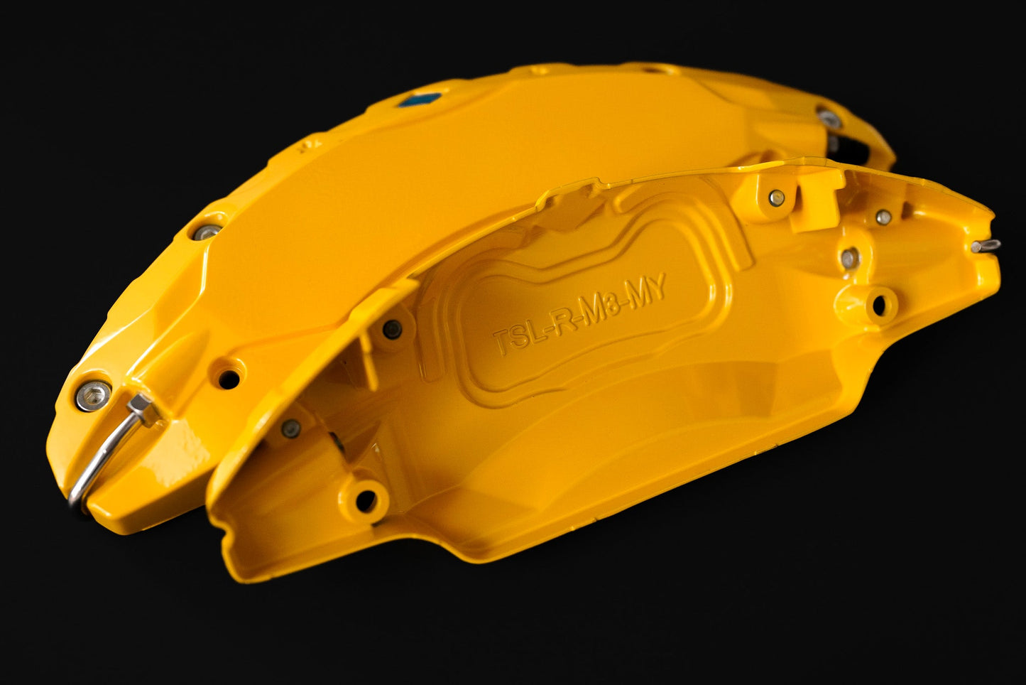 Tesla Model 3 Brake Caliper Covers Aluminum Front & Rear YELLOW 17-23 (4PCS)