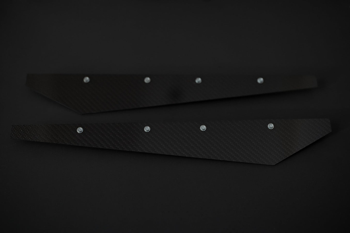 BMW Carbon Fiber Rear Bumper Splitter Extensions Matte Dry (Rivets)