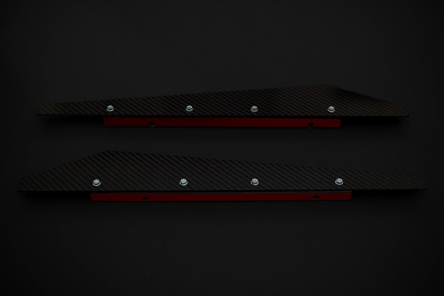 BMW Carbon Fiber Rear Bumper Splitter Extensions Matte Dry (Rivets)