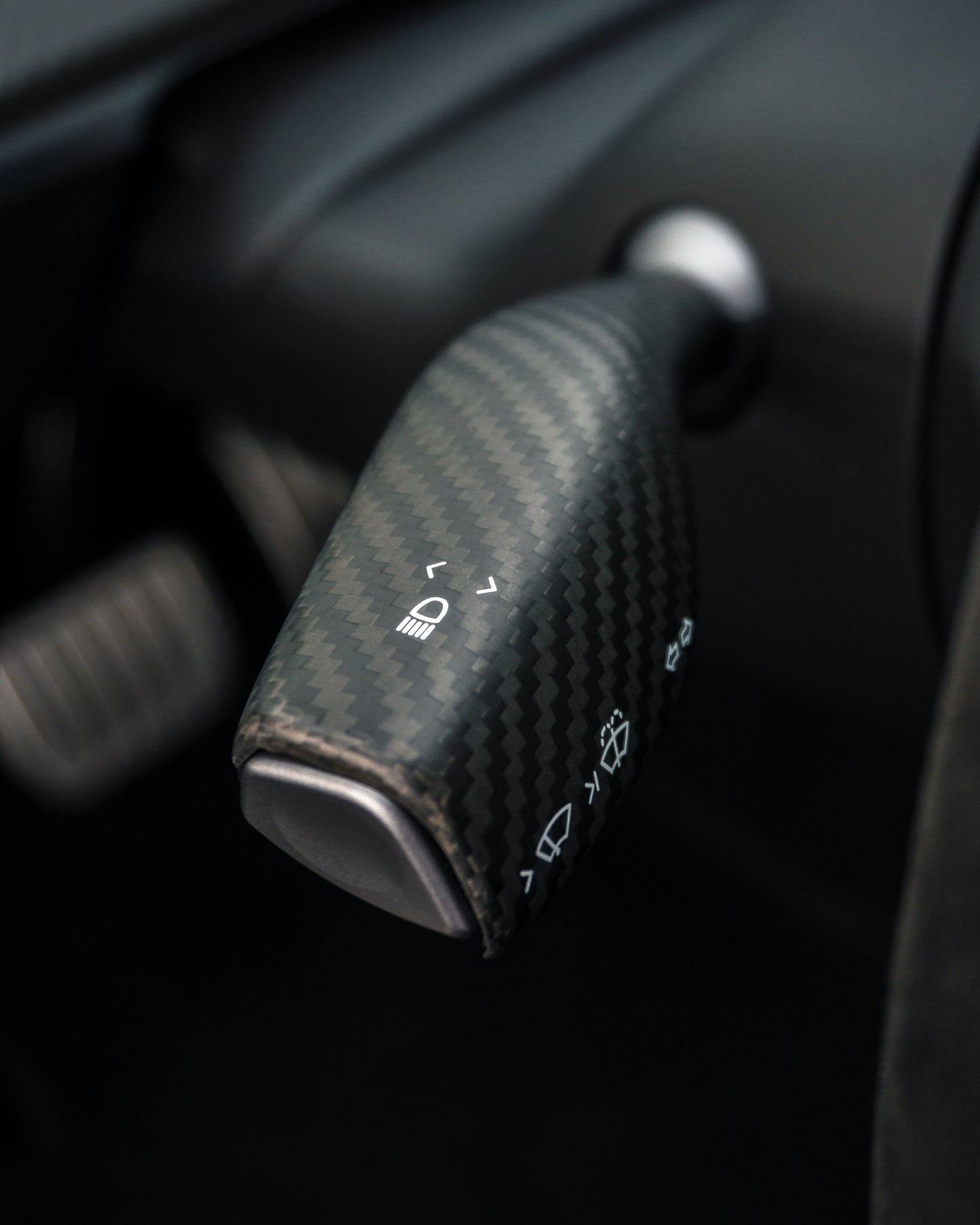 TESLA MODEL 3 & Y REAL CARBON FIBER MATTE OR GLOSS STALK COVERS