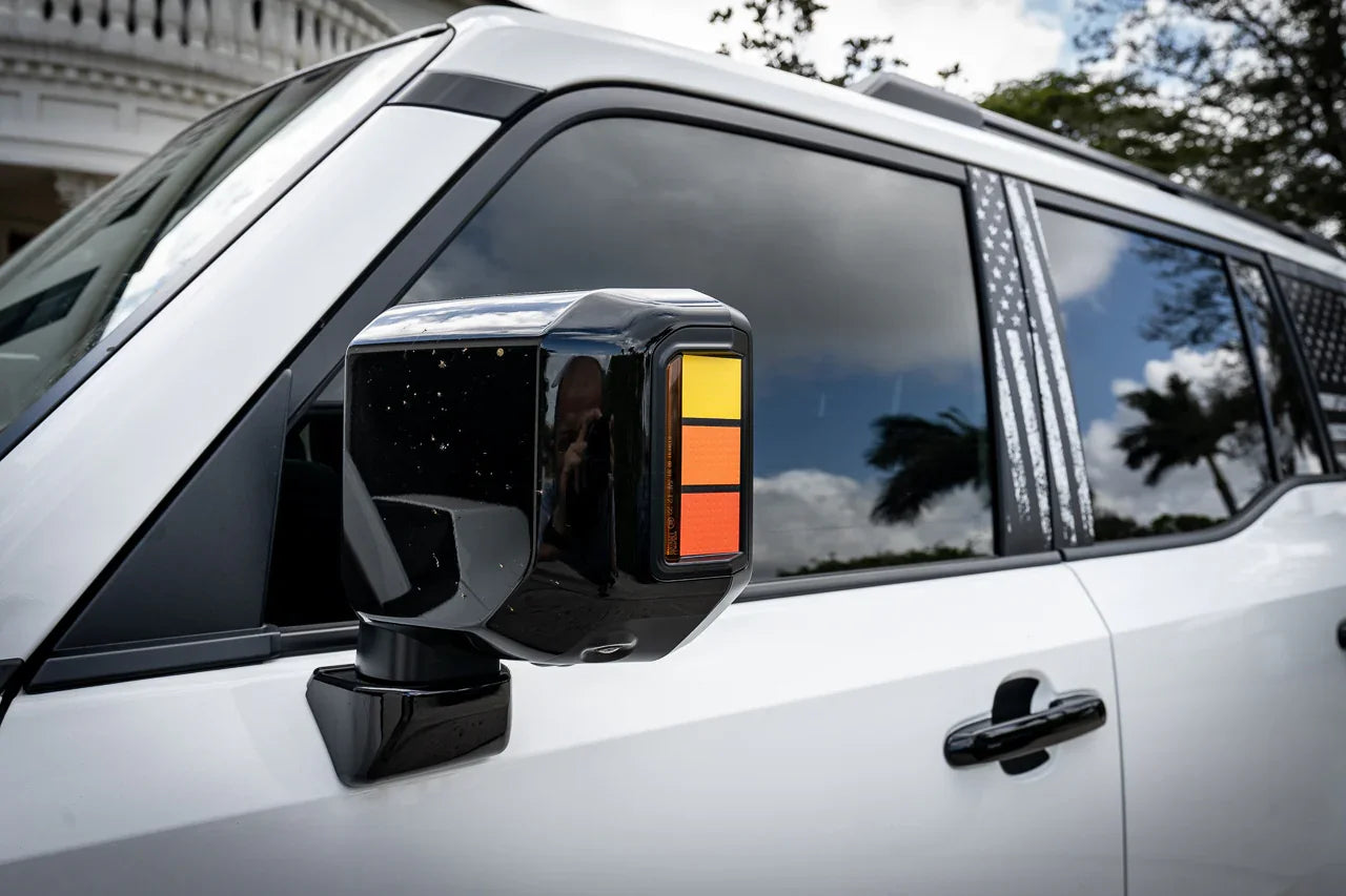 Heritage Retro TRD Style Mirror Stripes - 2024+ Land Cruiser / GX 550