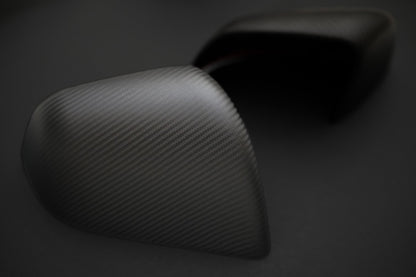Tesla Model 3 Real Carbon Fiber Side Mirror Caps Covers Gloss & Matte CF