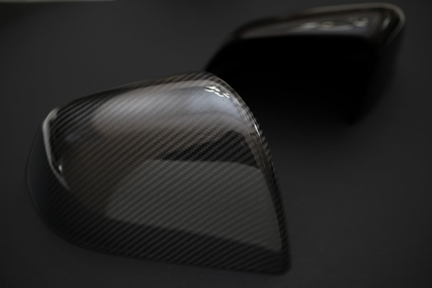 Tesla Model 3 Real Carbon Fiber Side Mirror Caps Covers Gloss & Matte CF