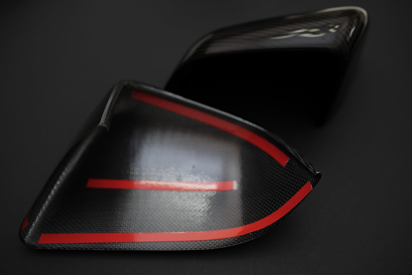 Tesla Model 3 Real Carbon Fiber Side Mirror Caps Covers Gloss & Matte CF
