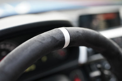 BMW F-Series Alcantara Suede Steering Wheel Cover DIY (White Stripe)
