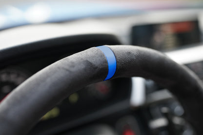 BMW F-Series Alcantara Suede Steering Wheel Cover DIY (Blue Stripe)