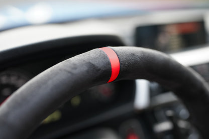 BMW F-Series Alcantara Suede Steering Wheel Cover DIY (Red Stripe)