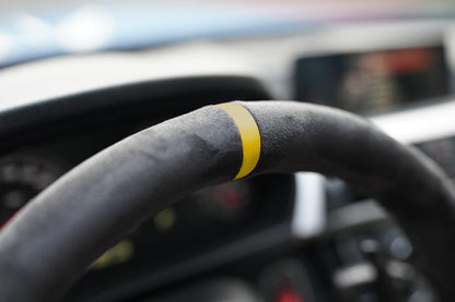 BMW F-Series Alcantara Suede Steering Wheel Cover DIY (Yellow Stripe)