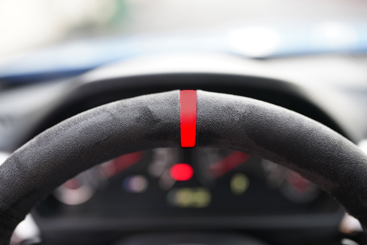 BMW F-Series Alcantara Suede Steering Wheel Cover DIY (Red Stripe)