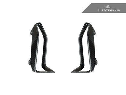AutoTecknic Dry Carbon Front Bumper Grille Trim Set - BMW G20 M340i M-Sport Pre-LCI