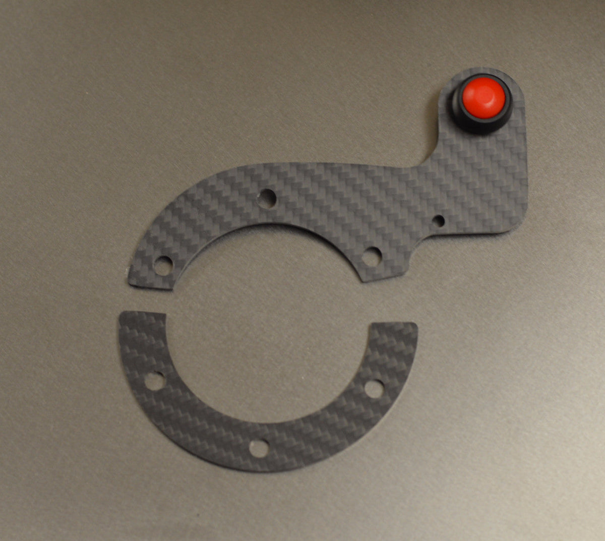 External Carbon Fiber Horn MOMO Button Kit with MATTE finish - Single Button