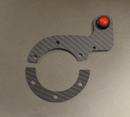 External Carbon Fiber Horn MOMO Button Kit with MATTE finish - Single Button