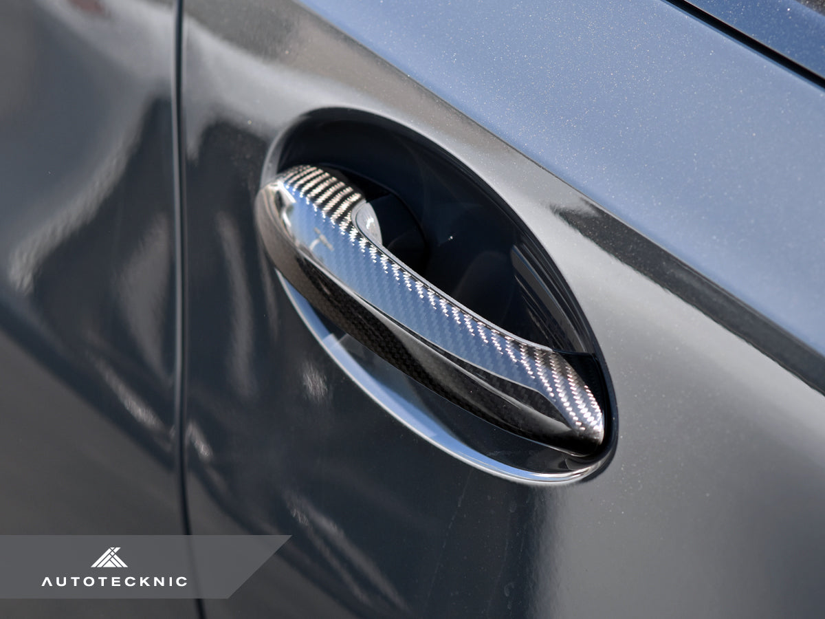 AutoTecknic Dry Carbon Door Handle Trim Set - BMW G82 M4 Coupe | G83 M4 Convertible