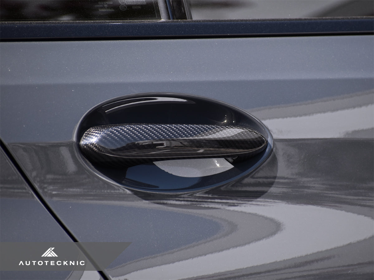 AutoTecknic Dry Carbon Door Handle Trim Set - BMW G80 M3
