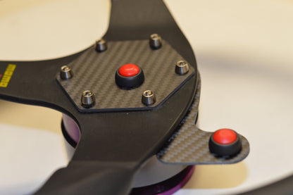 External Carbon Fiber Horn MOMO Button Kit with MATTE finish - Single Button