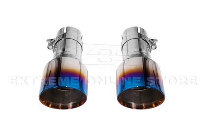 2024-Present Ford Mustang GT Muffler Delete Axle Back Dual Burnt Tips Exhaust