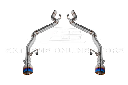 2024-Present Ford Mustang GT Muffler Delete Axle Back Dual Burnt Tips Exhaust